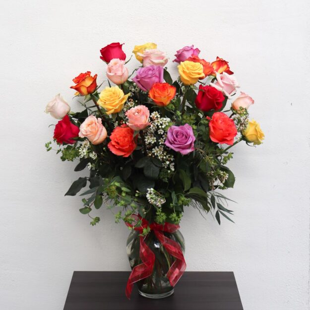 2 Dozen Mixed Color Roses